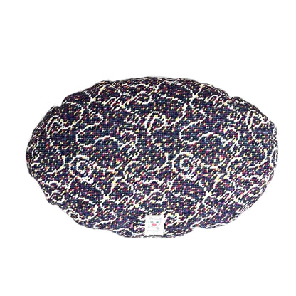 velvet GONNA START A REVOLUTION handmade oval pillow