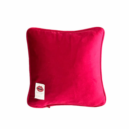 pink velvet VALENTINA heart pillow