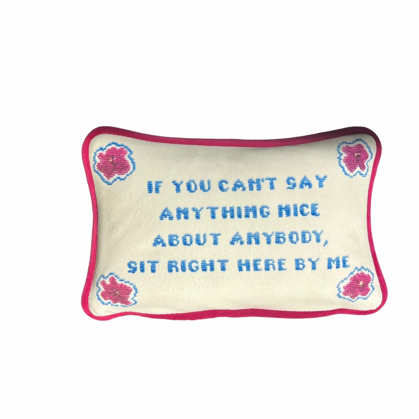 velvet GOSSIP GIRL sassy quote velvet toss pillow