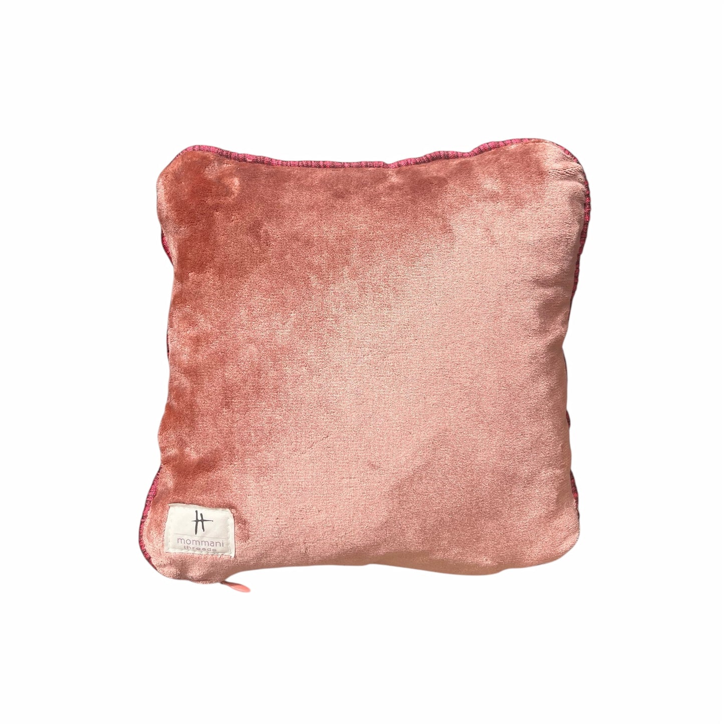 Harry Heissmann x Mommani Threads hand-embroidered OCTI needlepoint pillow