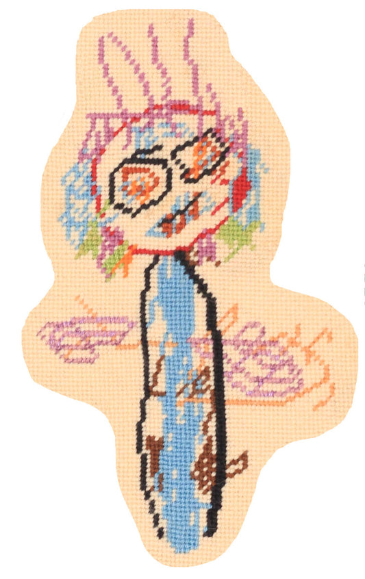 bespoke needlepoint CHILD'S DRAWING