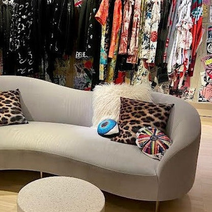 velvet GONNA START A REVOLUTION handmade oval pillow