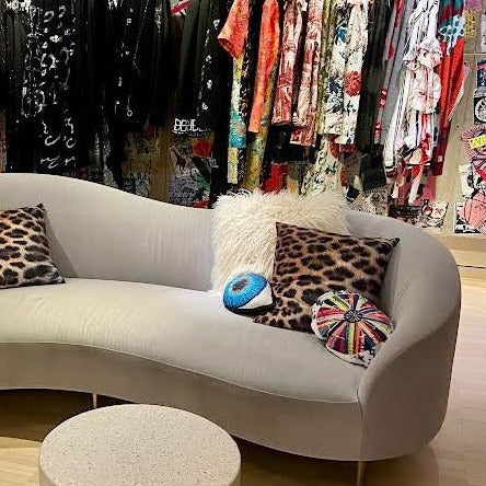 velvet GONNA START A REVOLUTION handmade oval pillow