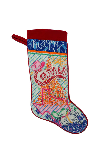 custom needlepoint stocking with name / 2026 commission