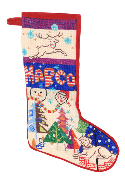 custom needlepoint stocking with name / 2026 commission