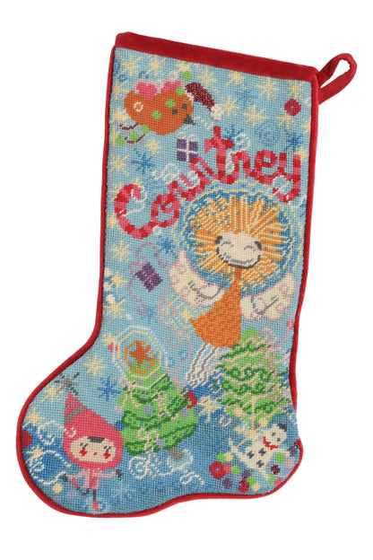 custom needlepoint stocking with name / 2026 commission