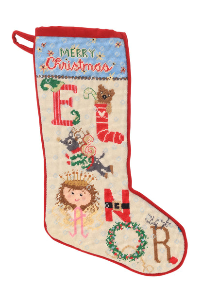 custom needlepoint stocking with name / 2026 commission