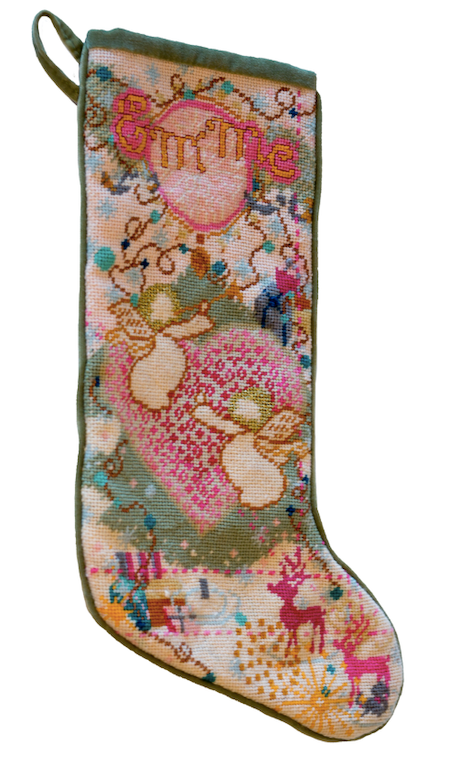custom needlepoint stocking with name / 2024 commission