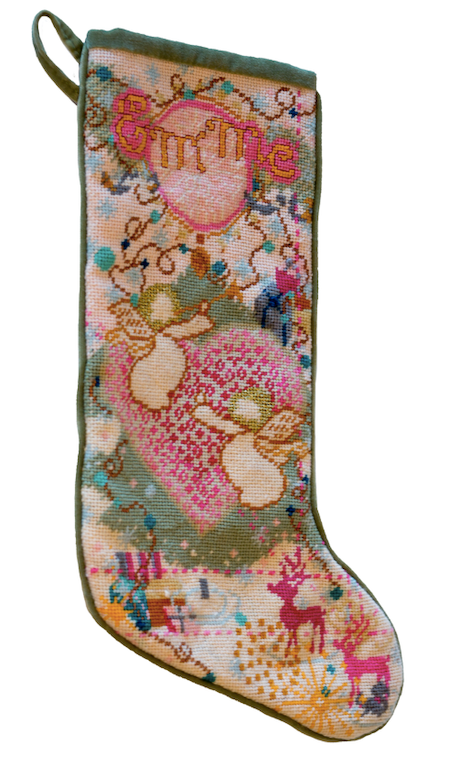 custom needlepoint stocking with name / 2025 commission