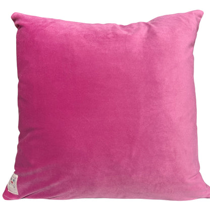 pink velvet knife edge pillow