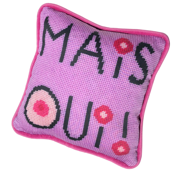 MAIS OUI! pink pillow 
