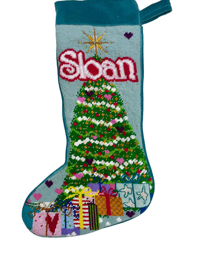 custom needlepoint stocking with name / 2026 commission