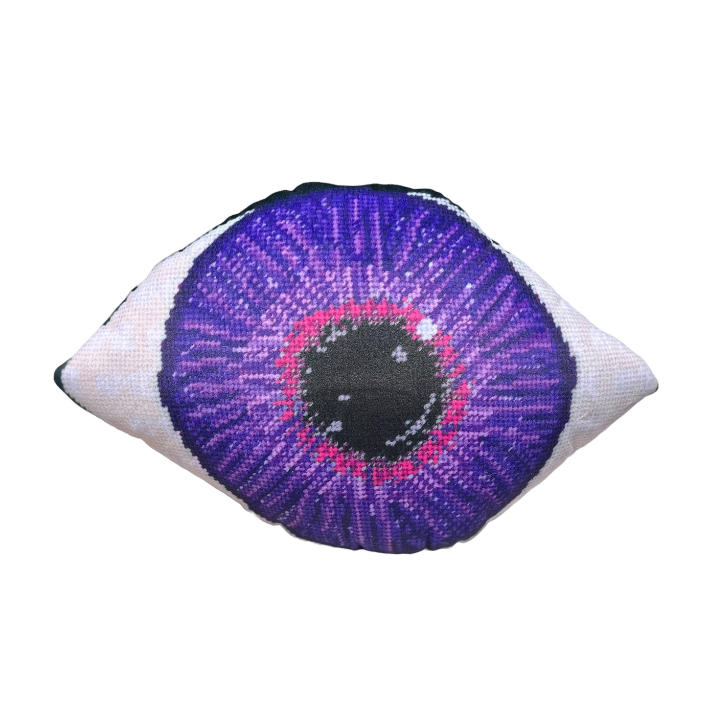 oversized sculpted velvet purple eye